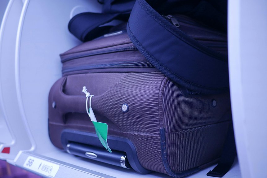 empty suitcase allowed onboard