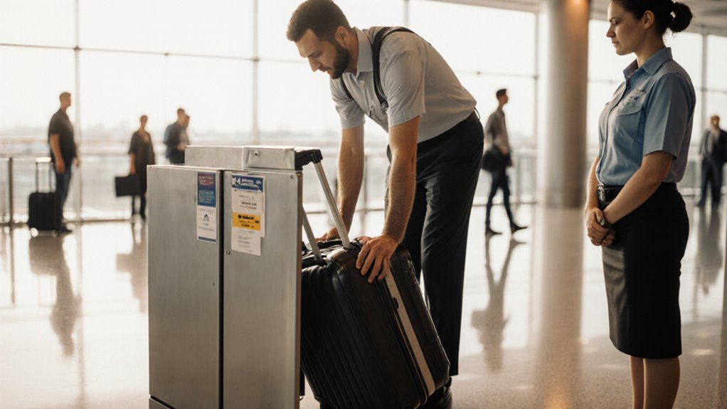 gate agents may check oversized carry ons